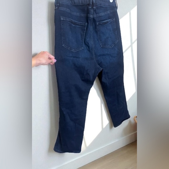 Good American Good Curve Straight Leg Super High Rise Stretch Jeans Size 14 - 18 - Picture 4 of 5